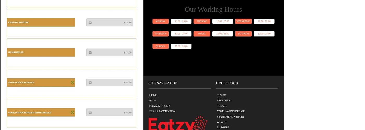 FLAME KEBAB AND PIZZA Menu