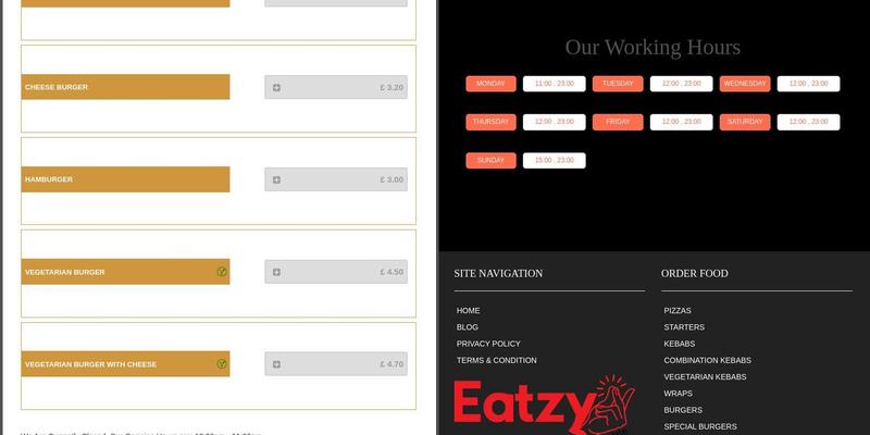 FLAME KEBAB AND PIZZA Menu