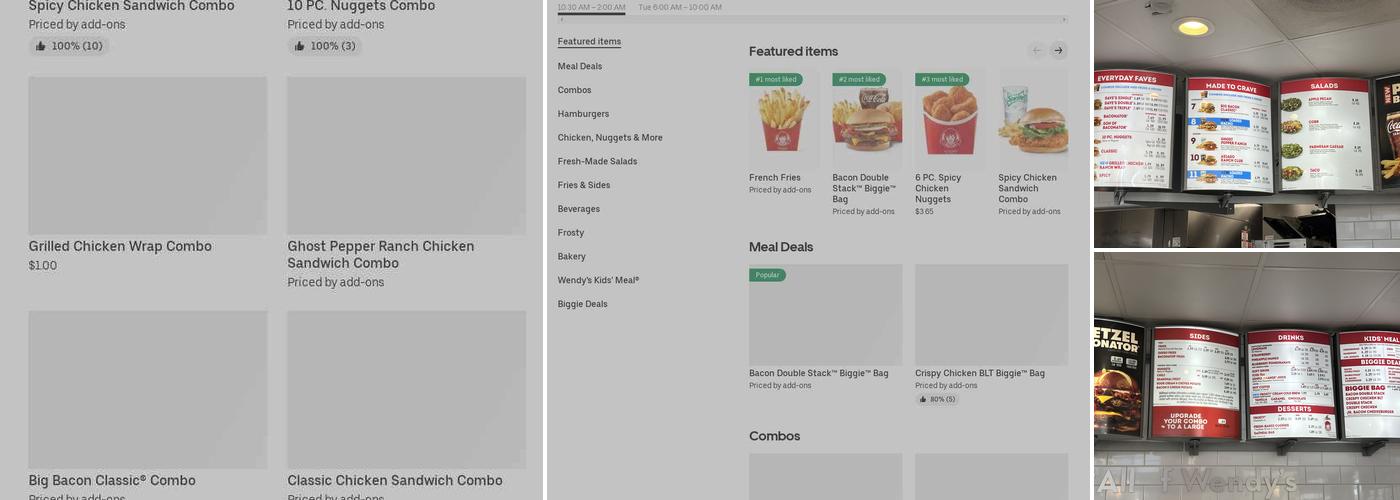 Wendy's Menu