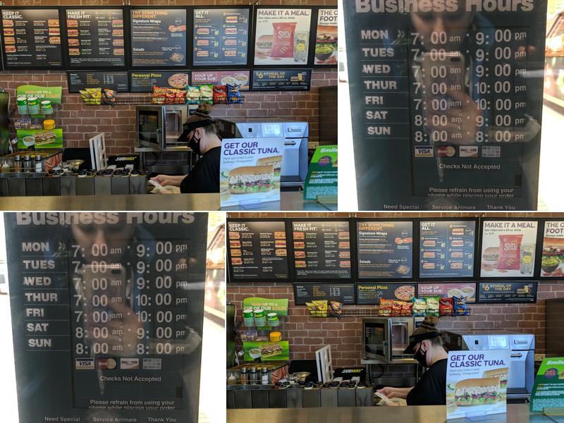 Subway Menu