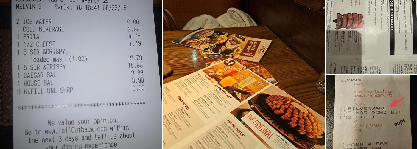 Outback Steakhouse Menu