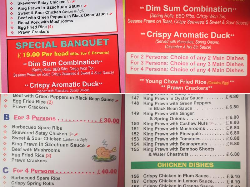 Lucky Fish Bar Menu