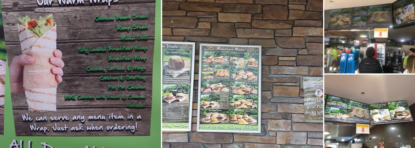 Caerphilly Mountain Snack Bar Menu