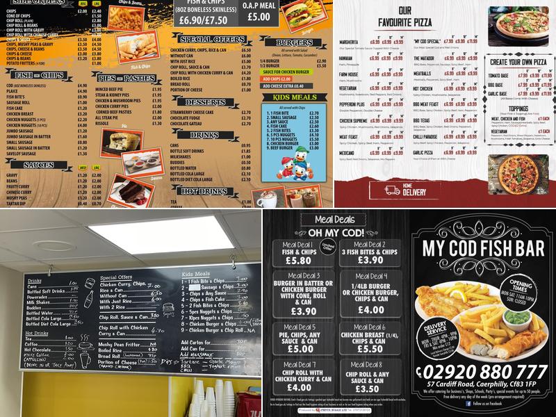 My Cod fish bar Menu