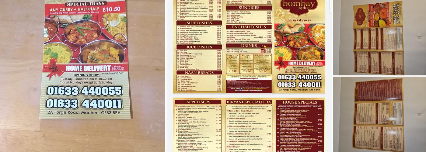 Bombay spice machen Menu
