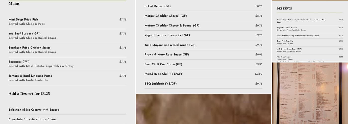 Branford's Restaurant & Bar Menu