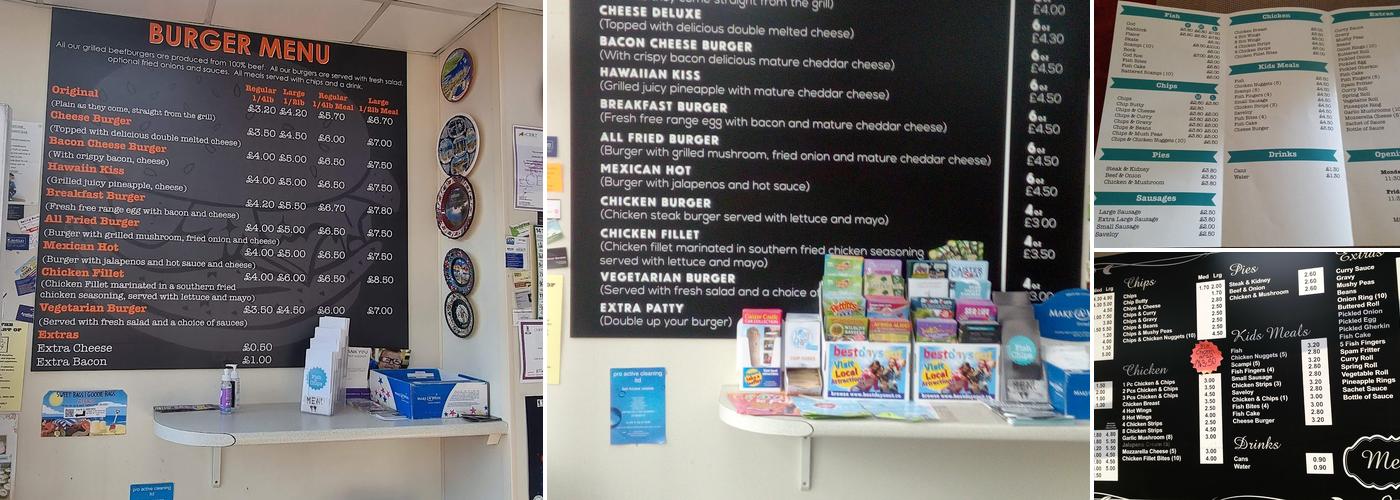 Brilliant Fish & Chips Menu