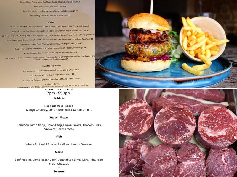 The Sun Inn Great Easton Menu