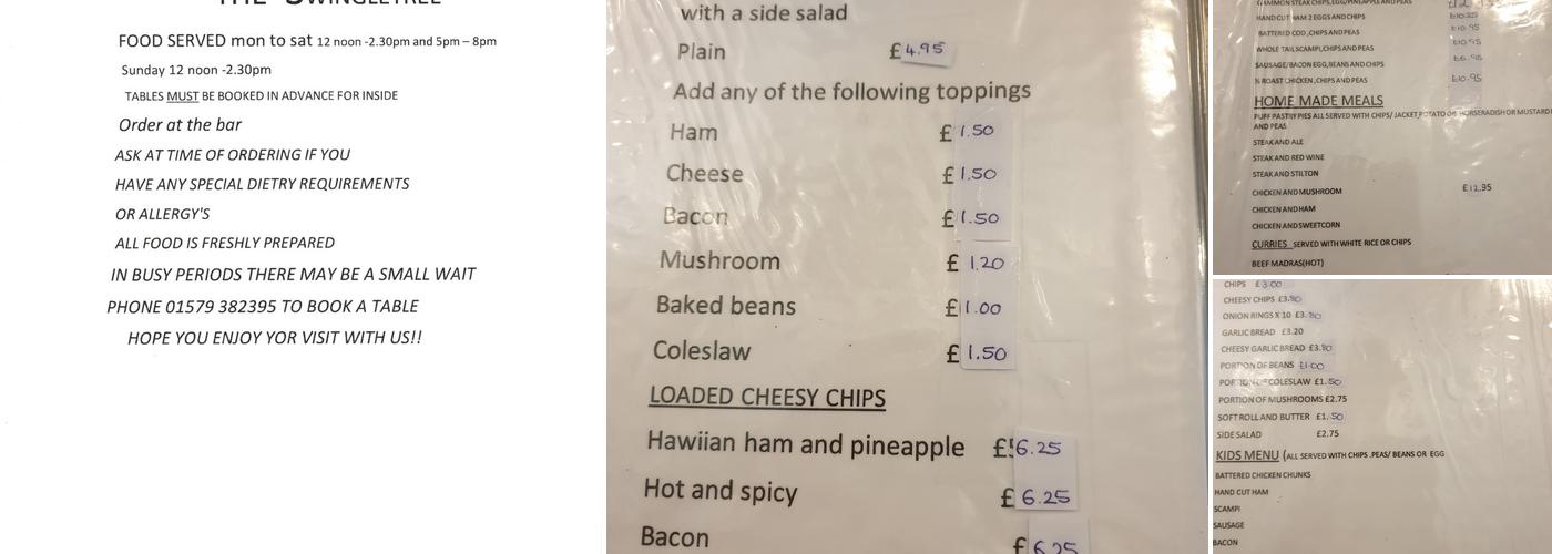 The Swingletree Menu