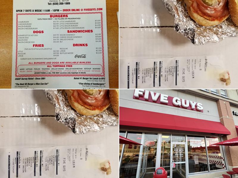 Five Guys Menu