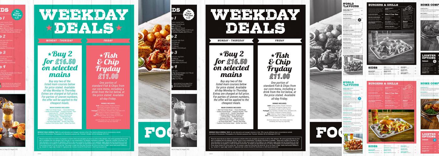 Four Horseshoes Menu