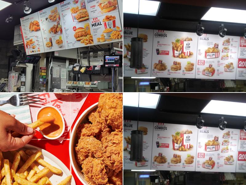 KFC Menu