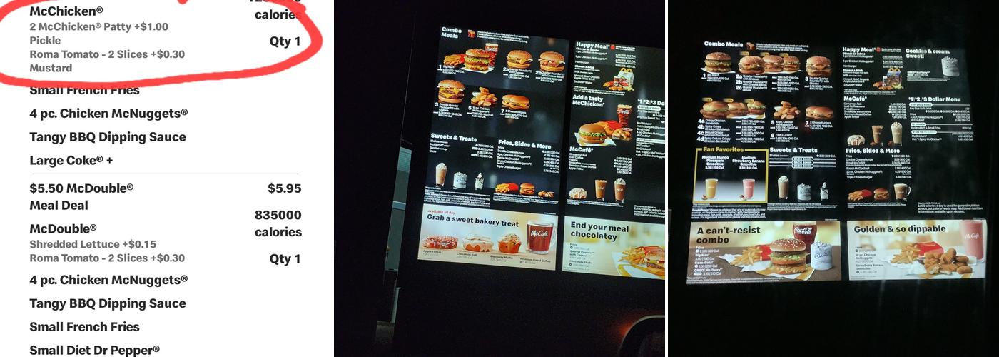 McDonald's Menu