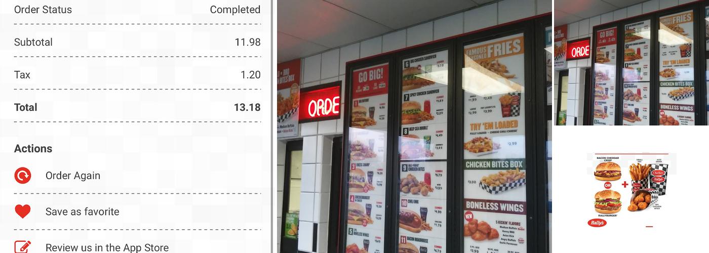 Checkers Menu