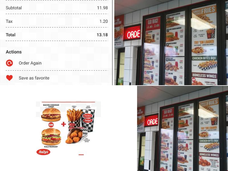 Checkers Menu