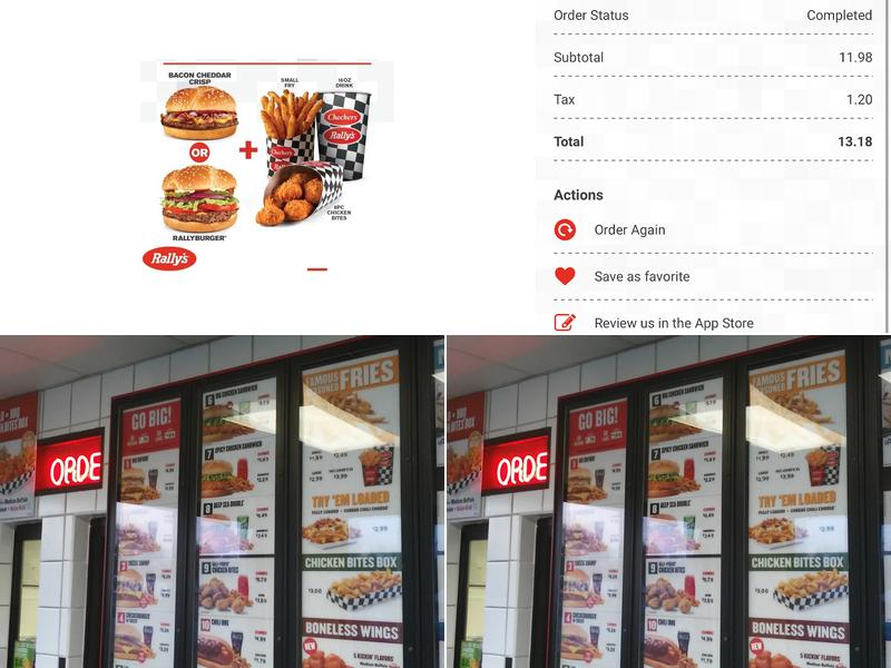 Checkers Menu