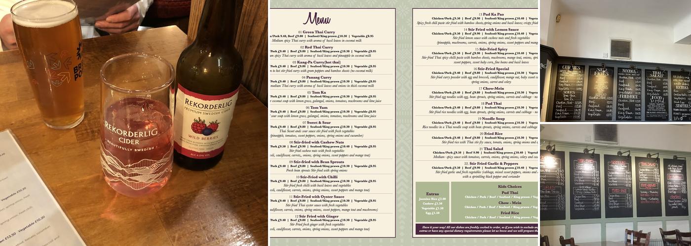 The Wrestlers Pub Menu