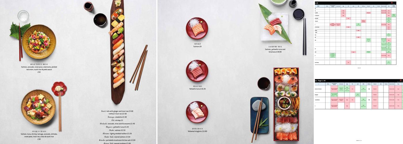 Sticks'n'Sushi Menu
