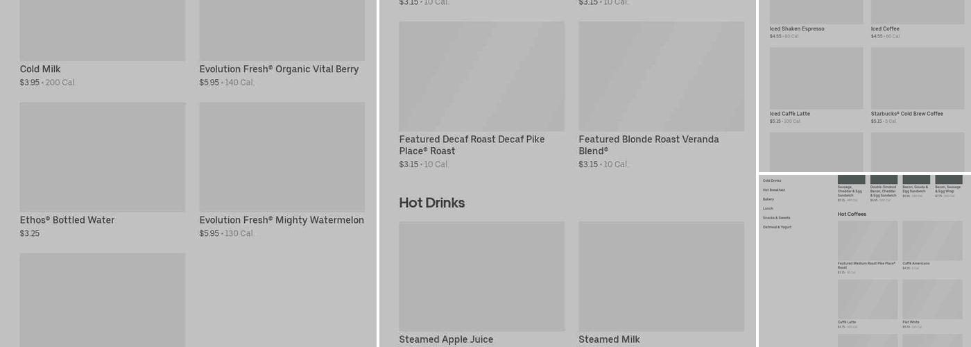 Starbucks Menu