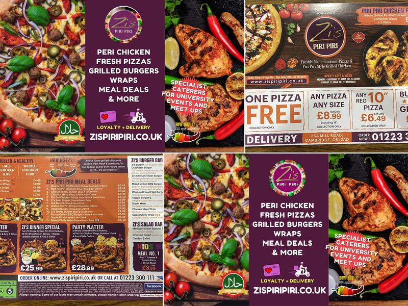 Zis Piri Piri Menu
