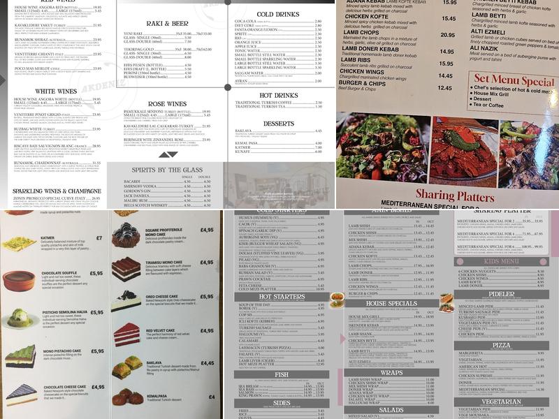 Mediterranean BBQ Menu