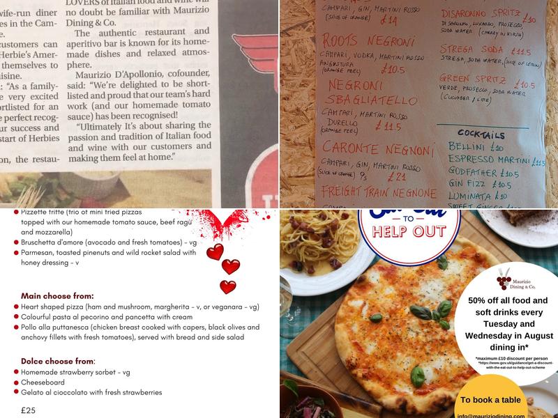 Maurizio Dining & Co. Menu