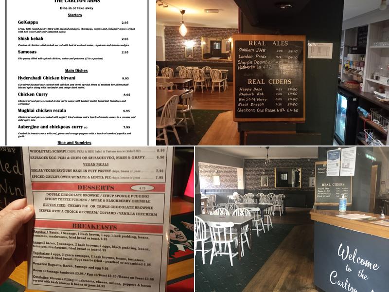 The Carlton Arms Menu