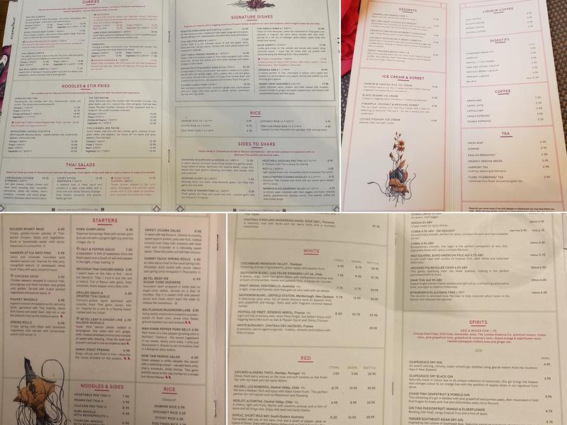 Giggling Squid - Cambridge Menu