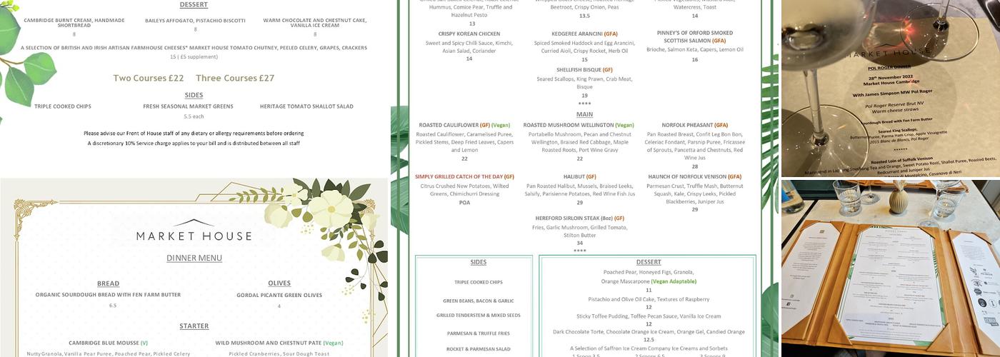 Market House Menu