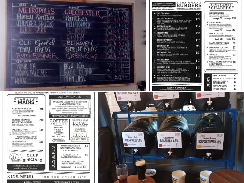 The Alexandra Arms Menu