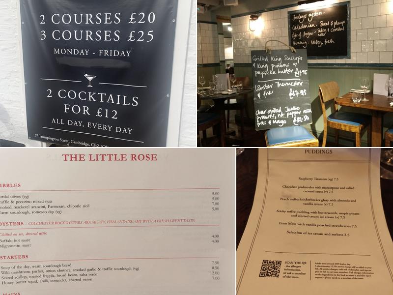 Little Rose Menu