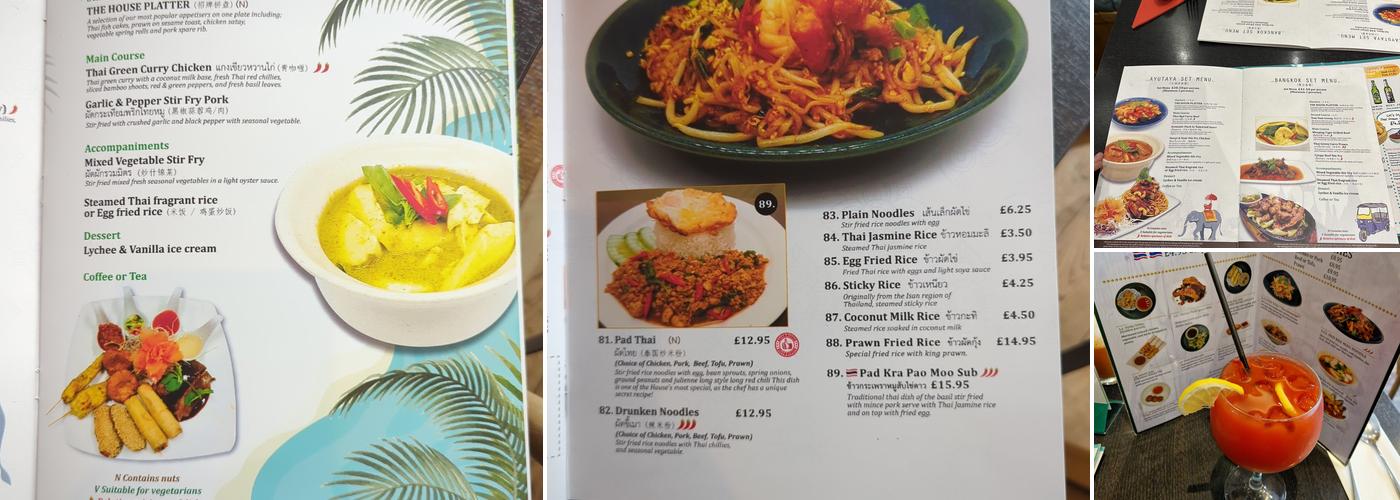 The House: Authentic Thai Cuisine Menu