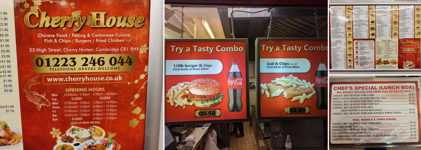 Cherry House Menu