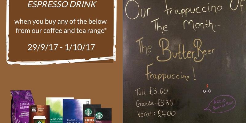 Starbucks Coffee Menu