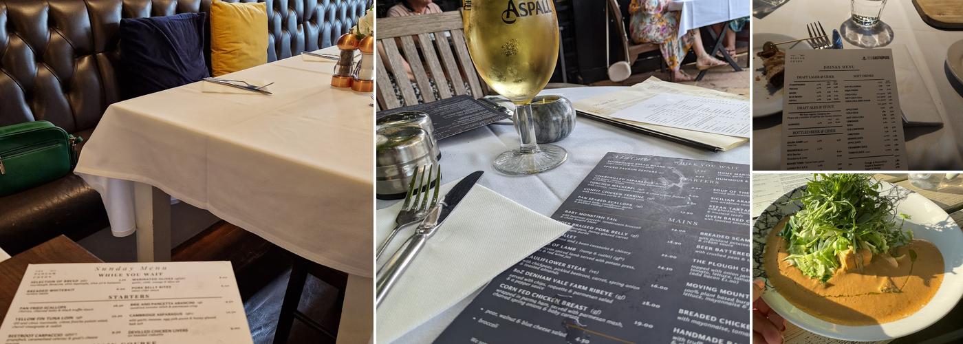 The Plough Coton - Cambridge Gastropub Menu