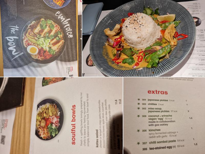 wagamama cambridge leisure park Menu