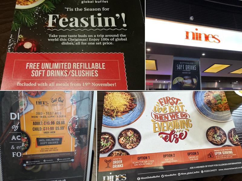 Nines Global Buffet Menu