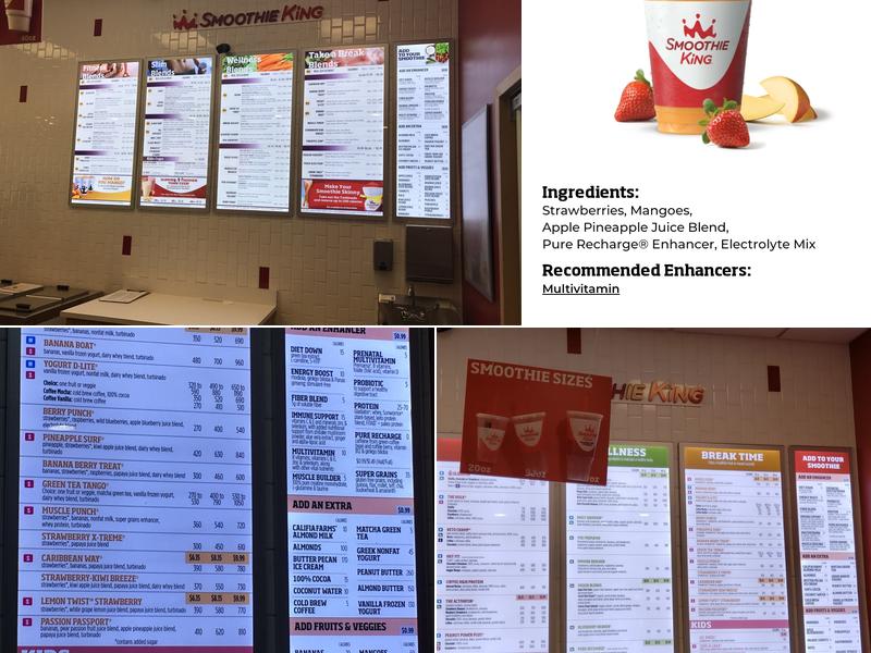 Smoothie King Menu