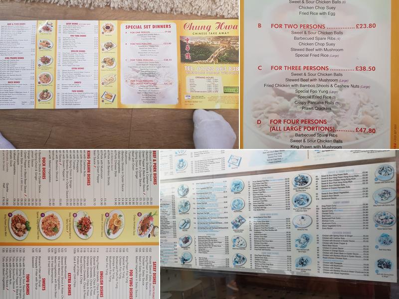 Chung Hwa Menu