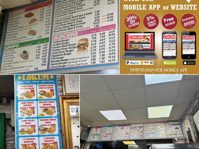 Lokum Kebab Cambridge Menu