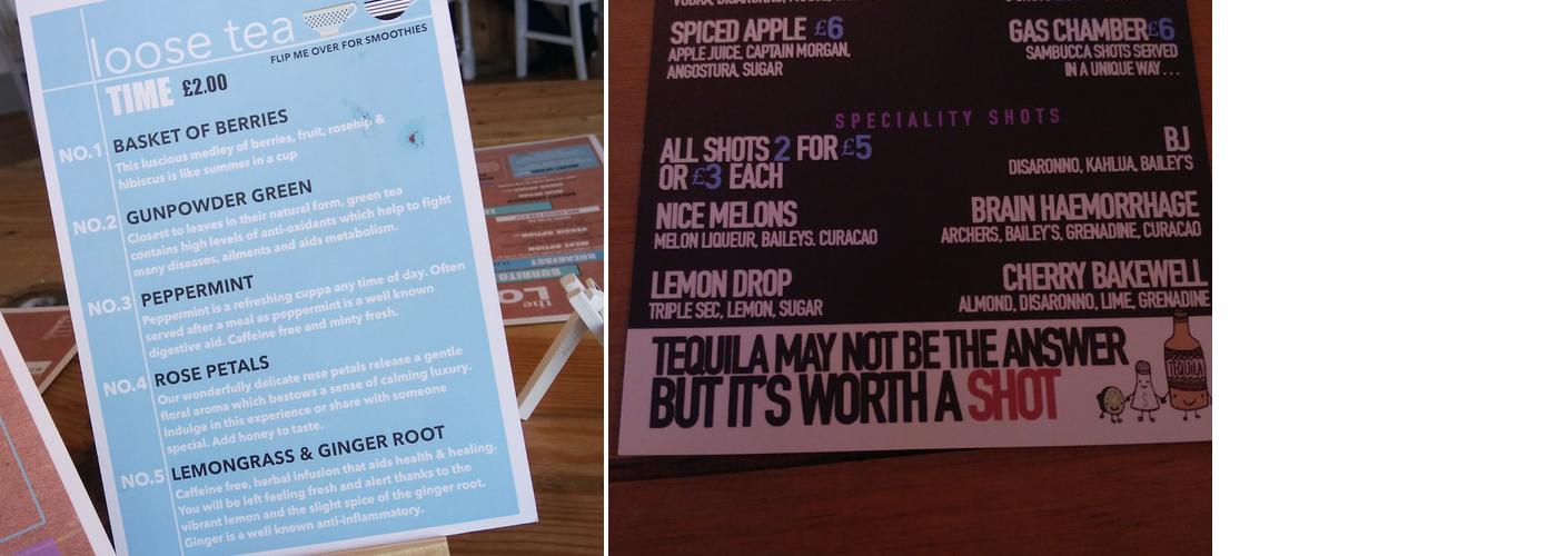 The Loft 89 Cocktail Bar Menu