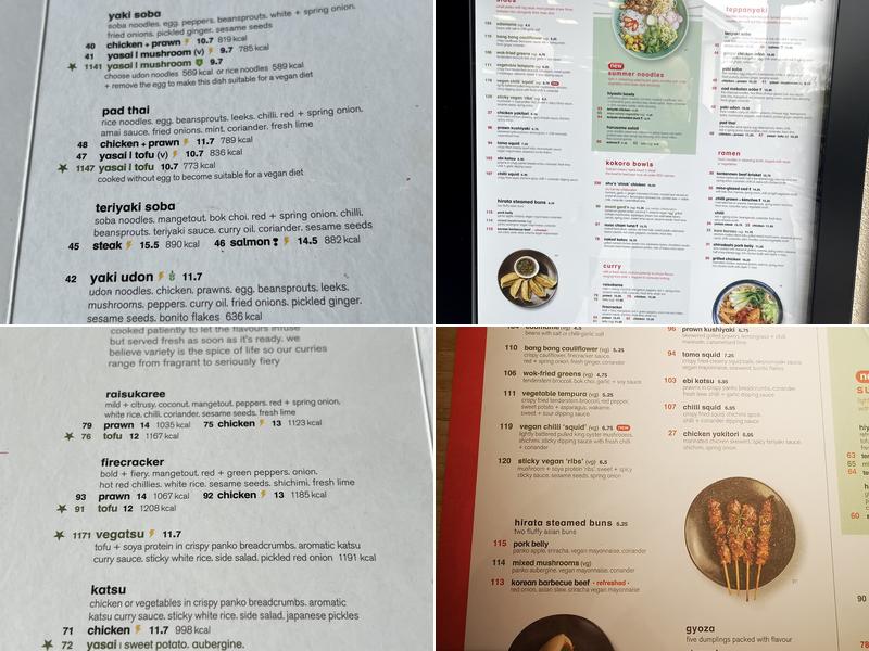 wagamama west midlands Menu