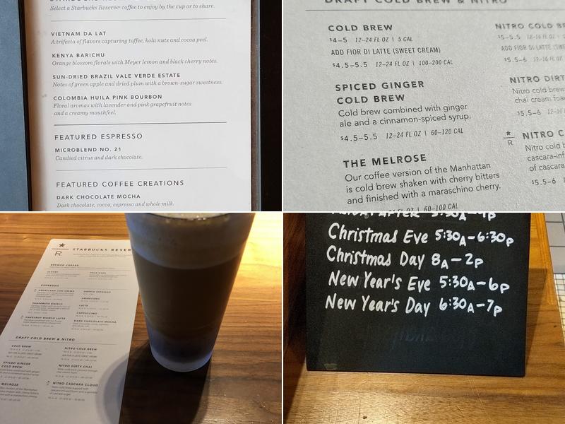 Starbucks Menu