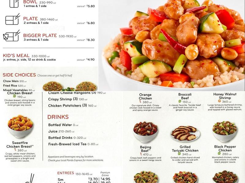Panda Express Menu