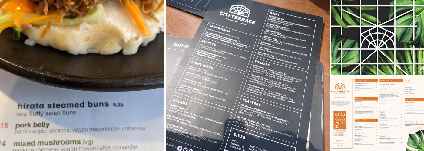 Citi Terrace Menu