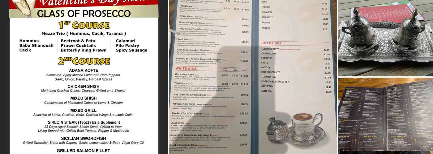 Mezze bar&grill Menu