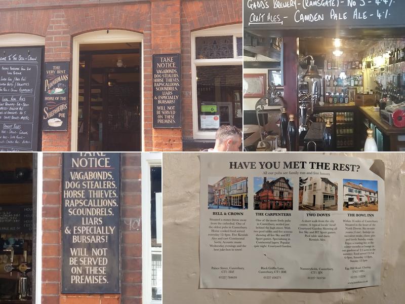 The Bell & Crown Menu