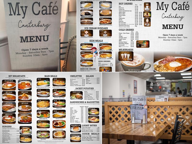 My Cafe Canterbury Menu