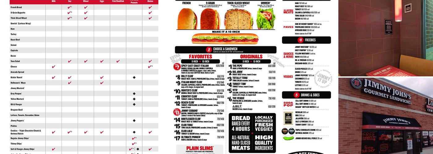 Jimmy John's Menu