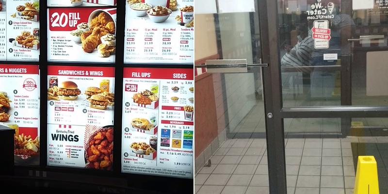 KFC Menu